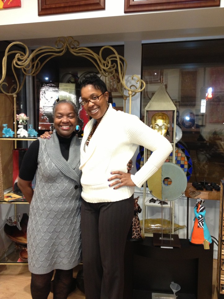 ThatKellieGirl and Edith Rollins Buffalow, owner and curator of Adobe Design Center & Showroom on H St NE